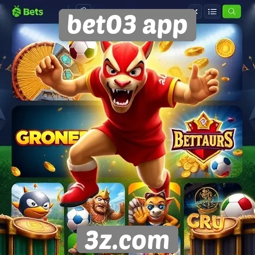 Comparativo de jogos disponíveis no bet03 app
